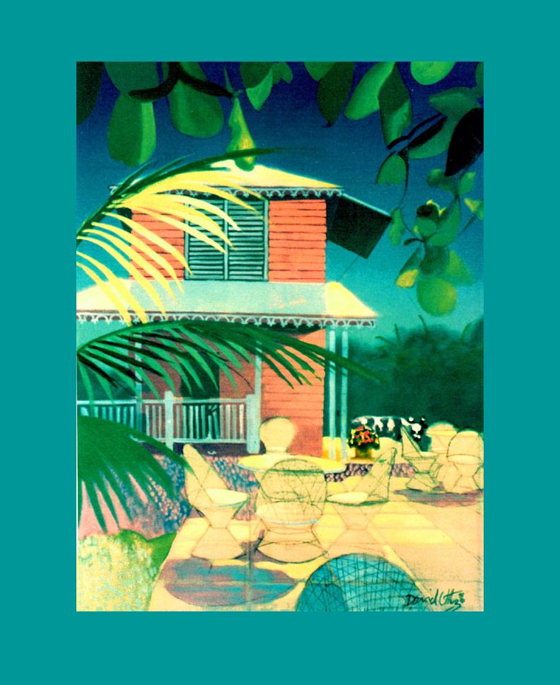 jamaica, island house, cow